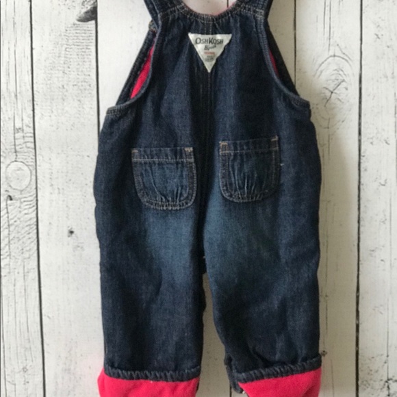 ❤️6 months OshKosh fleeced lined overalls! - Picture 7 of 9